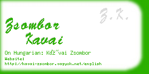 zsombor kavai business card